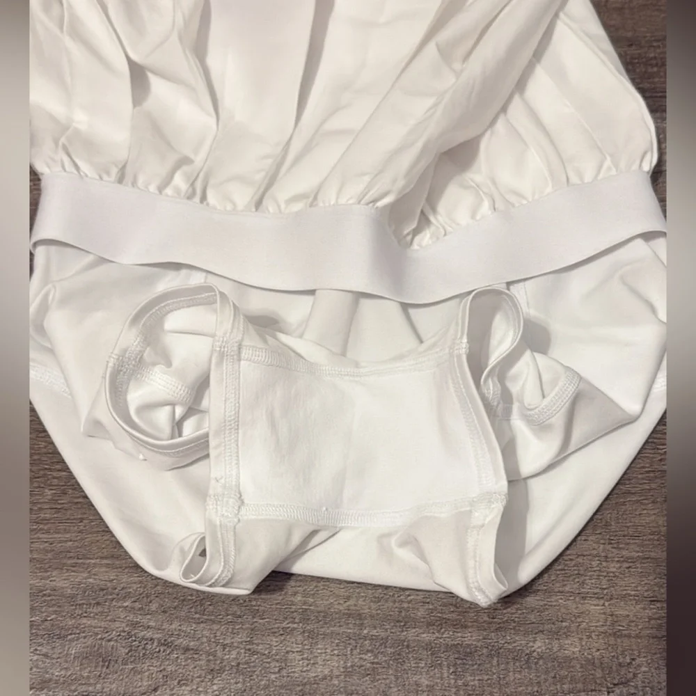 ALO Yoga White Mini Skater Skirt